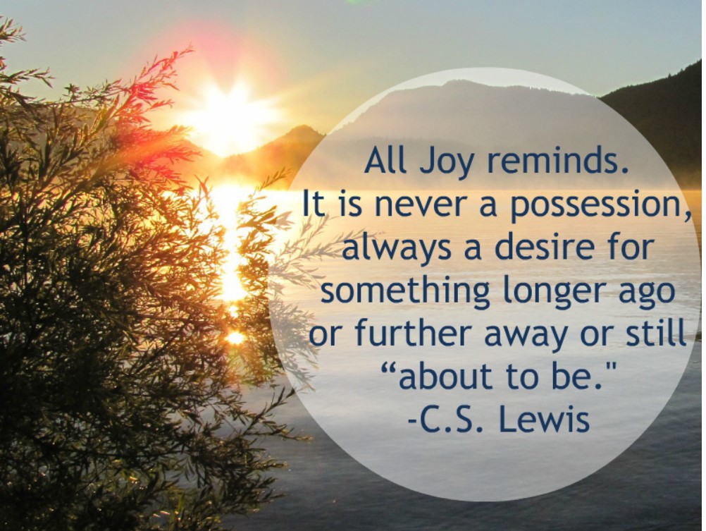 Joy - C.S Lewis quote