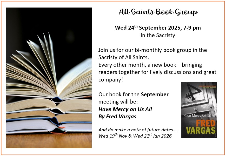 2025 09 24 - Book Group poster