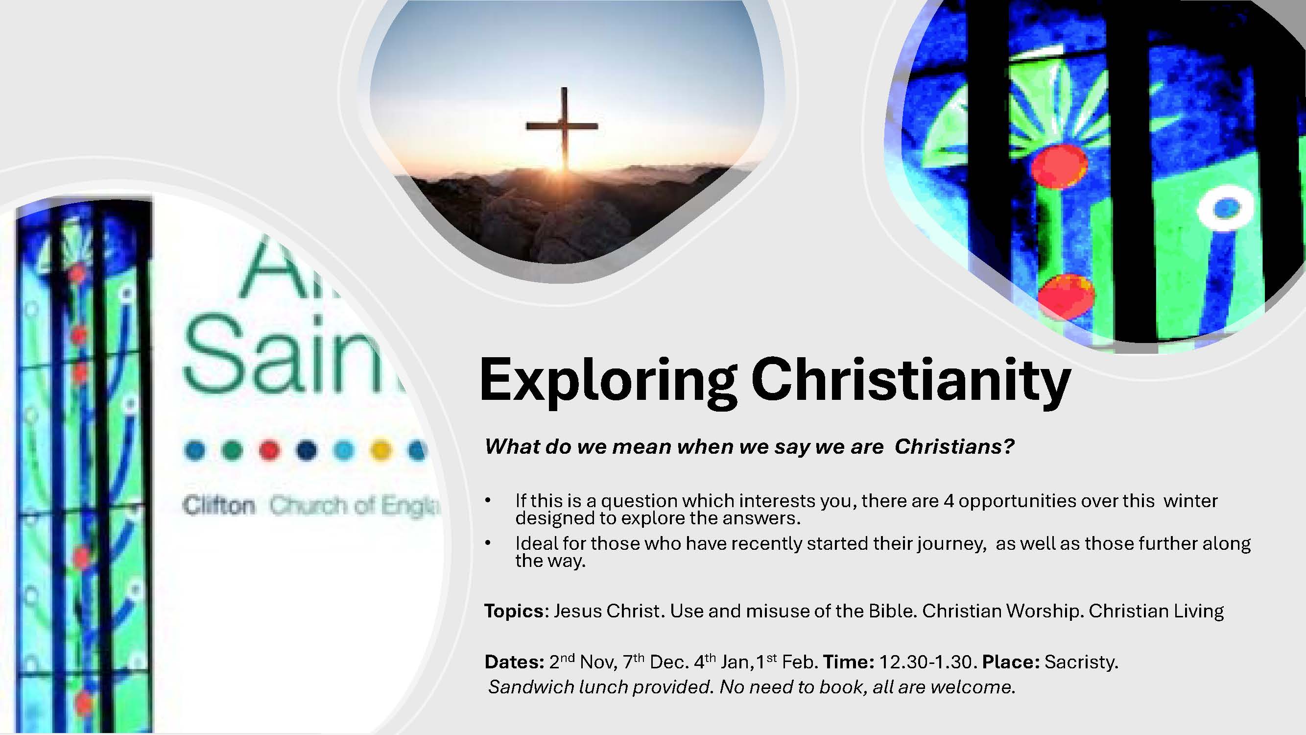 Exploring Christianity poster 